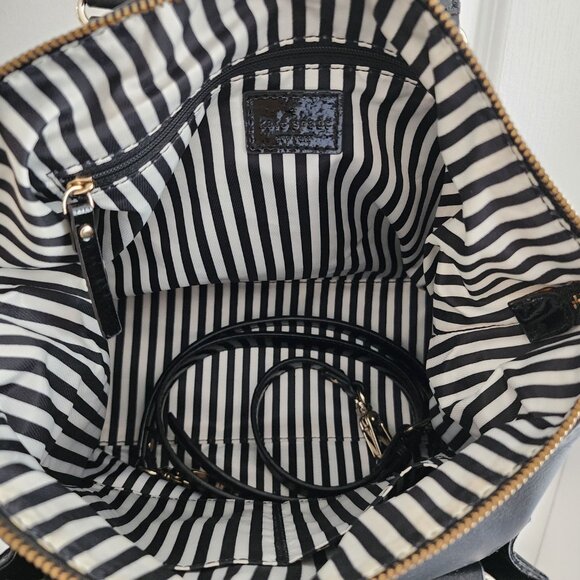 Authentic Kate Spade Hampton Road Janie Black Leather Satchel Shoulder Bag Purse - Picture 10 of 14